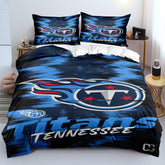Tennessee Titans Football League Duvet Cover Quilt Case Pillowcase Bedding Set